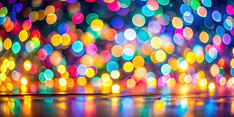 Wall Mural - Blurred colorful lights creating a beautiful bokeh background , bokeh, lights, abstract, defocused, colorful, vibrant