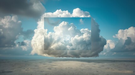 Poster - cloud computing allows you to access data and programs over the internet instead of your computer's 