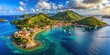 © Sujid - Beautiful aerial view of Iles des Saintes, a stunning Carribean island in French Guadeloupe, Guadeloupe