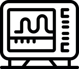 Poster - Heart rate monitor is displaying a sinus rhythm on its screen
