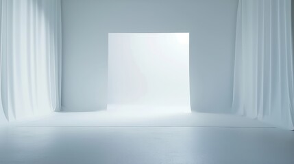 White studio background with soft lighting for product photography.