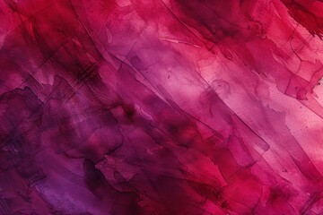 Poster - A contemporary abstract background painted with watercolors in rich red and purple tones