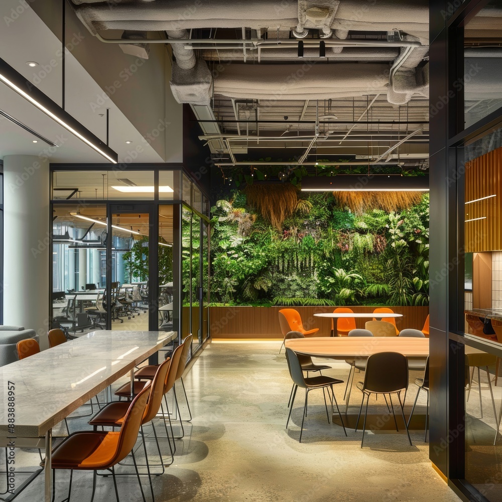 Immerse yourself in an AI-integrated workspace designed with a client ...