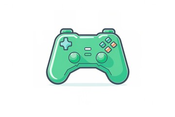 Wall Mural - Illustration of video game controller icon .