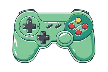 Wall Mural - Illustration of video game controller icon .