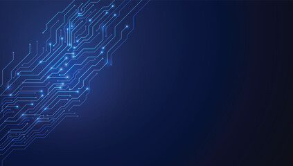Poster - abstract circuit networking blockchain concept background
