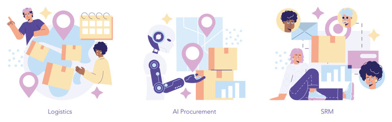 Poster - Purchasing Innovation. Flat Vector Illustration
