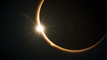Wall Mural - a solar eclipse is a rare and beautiful sight. ai.