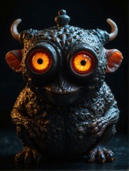 Poster - A 3D rendering of a strange creature. AI.