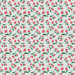 Wall Mural - seamless pattern with hearts