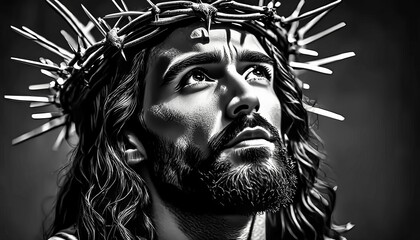 Portrait of Christ - Depiction of Jesus Christ - Peaceful and Calming Image - Savior of Humanity and Mankind - Image of Christianity - The Shepherd from Jerusalem - Artwork 