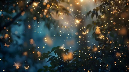 Starry night sky with a touch of whimsy, great for dreamy and imaginative projects. 