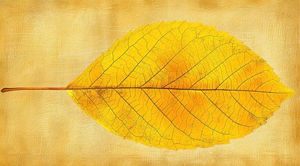 Poster - yellow leaf