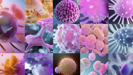 Poster - A series of images demonstrating the different stages of antigen presentation from ingestion to display on the cell surface.