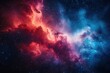 © ellisa_studio - Cosmic Nebula with Red and Blue Hues