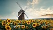 © Awan - Rustic windmill in a sunflower field