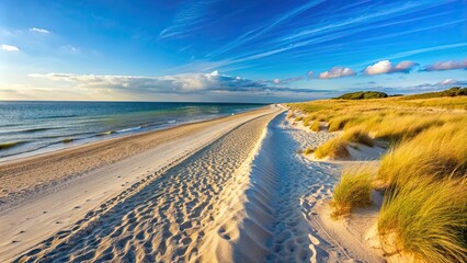 Wall Mural - Sandy beach in Eckwarderh?rne, Budjadingen, Wesermarsch, Eckwarderh?rne, Budjadingen, Wesermarsch