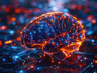 Poster - Illuminating Neural Connections A Futuristic Visualization of Intelligence and Machine Learning