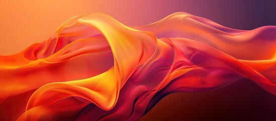 Wall Mural - Abstract Red and Orange Swirls