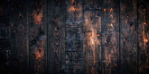 Wall Mural - Dark wood background with aged black wooden texture, dark wood, background, old, black, wood, texture, aged