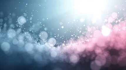 Wall Mural - a blue and pink background with many small circles