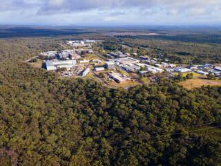 Sticker - Aerial view of Lucas Heights suburb in the Sutherland Shire, Sydney NSW, Australia  