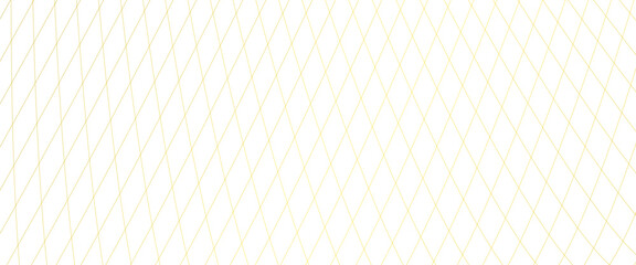 Poster - Vector diagonal thin gold lines abstract on white grid Transparent background.	