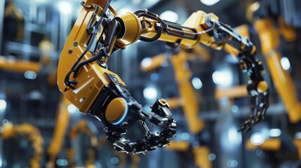 Aufkleber - Capture the futuristic design of construction robots equipped with AI for adaptive learning and autonomous decision-making.