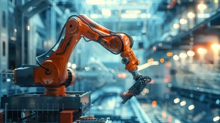 Poster - Capture the integration of AI-driven robots performing real-time adjustments and optimizations during the construction process