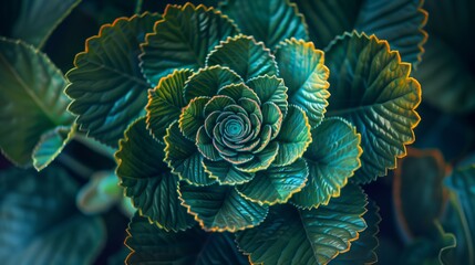 Poster - Swirl patterns in leaves and petals showcase nature's beauty, often governed by the Fibonacci sequence.