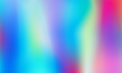 Poster - Hologram gradient unicorn pastel background. Rainbow Light. Fantasy Mesh. Holographic Texture. Metal Creative Invitation. Holographic Background. Pearlescent Texture. Hologram Gradient. Vector EPS10.