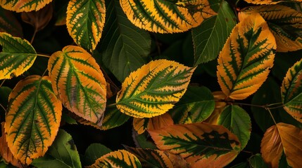 Poster - Striped patterns in nature, like in flowers and leaves, add visual interest and attract pollinators or deter herbivores.