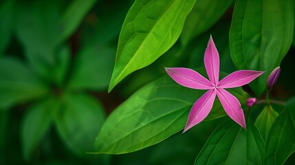 Poster - Star patterns naturally occur in flowers and leaves, showcasing the beauty and complexity of nature.