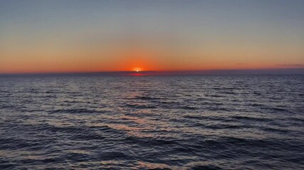 Wall Mural - Beautiful sunset over the sea