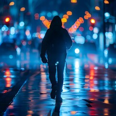 Poster - Hacker on the Run Evading Digital Surveillance in a Rainy Urban Landscape