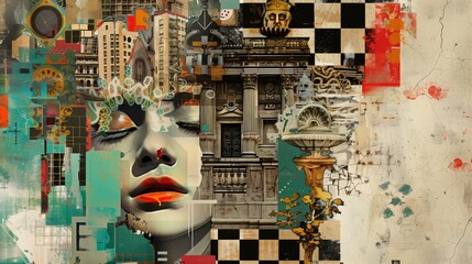 Poster - a captivating retro art piece blending traditional and contemporary elements into a timeless masterp