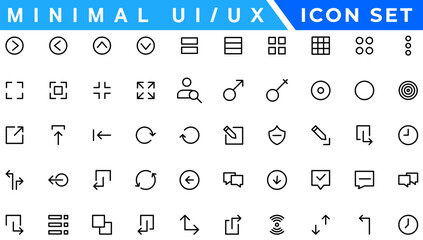 Poster - Minimalistic and simple looking glyph ui icons set for dark, light mode. Silhouette symbols for night, day themes. Solid pictograms. Vector isolated illustrations. Montserrat Bold, Light fonts used
