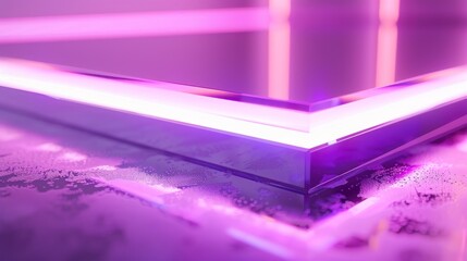 Wall Mural - Purple Neon Light Abstract