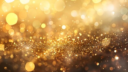 Gold texture background with yellow luxury shiny shine glitter sparkle of bright light reflection pattern golden surface. 