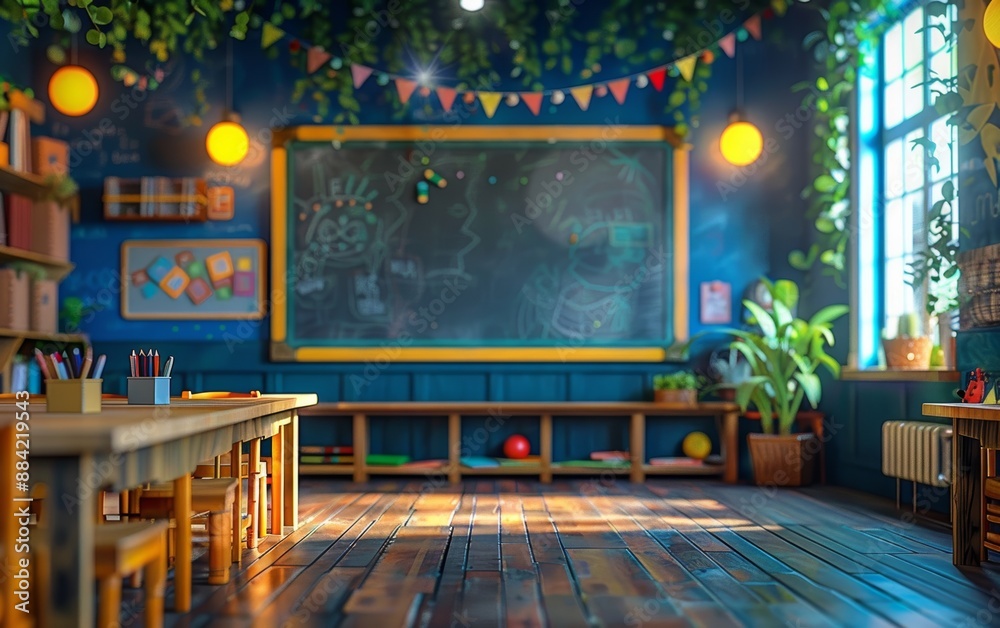 Classroom with ADHDfriendly learning tools, ADHD Awareness Month ...