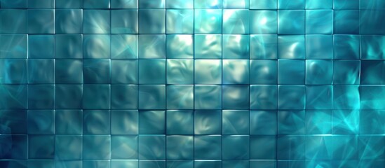 Sticker - Teal Tile Abstract Background