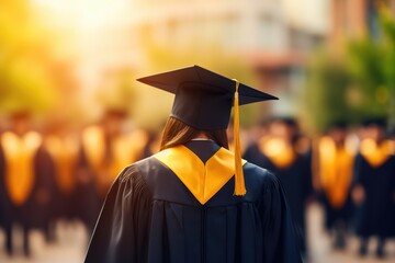 Close-Up of Proud Cap-Holding Graduate