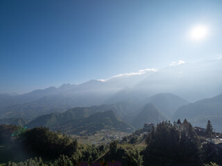 Wall Mural - Rice Terraces on High Mountains