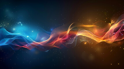 Wall Mural - Cosmic Flow - Dynamic Abstract Energy Waves