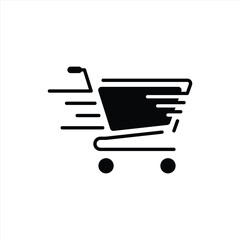 Wall Mural - shopping cart icon. trolley shop and sale icon. vector illustration