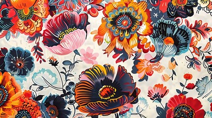 Poster - Contemporary fashion uses bold patterns, creating dynamic, eye-catching modern styles.