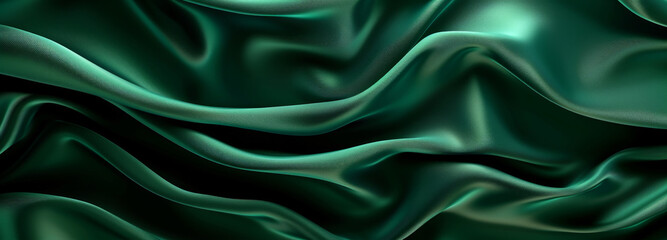 Smooth elegant green silk luxury cloth texture background