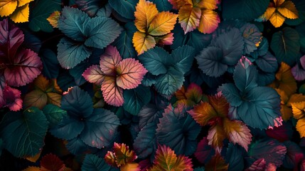 Poster - Natural patterns in leaves and flowers show intricate designs from biological processes, captivating all.