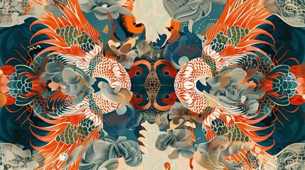 Poster - Pattern with various art forms creates a unique, captivating design known for its creativity and originality.