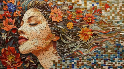 Poster - Mosaics combined with painting and sculpture create unique, captivating designs that enhance aesthetic appeal.
